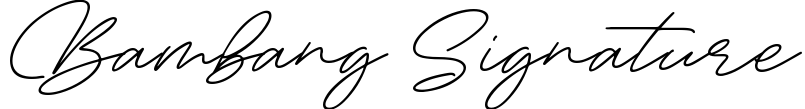 Bambang Signature
