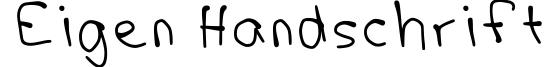 Eigen Handschrift