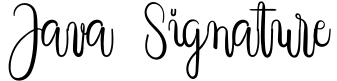 Java Signature