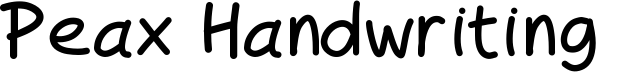Peax Handwriting