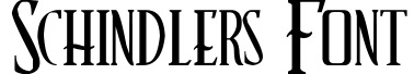 Schindler's Font