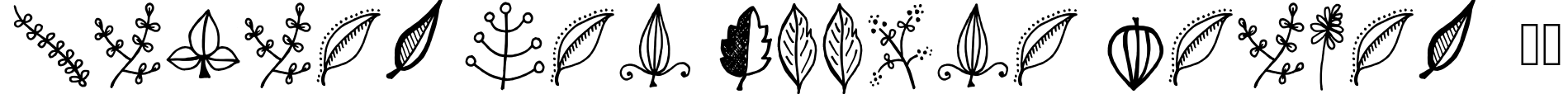 Tanaestel Doodle Leaves 01