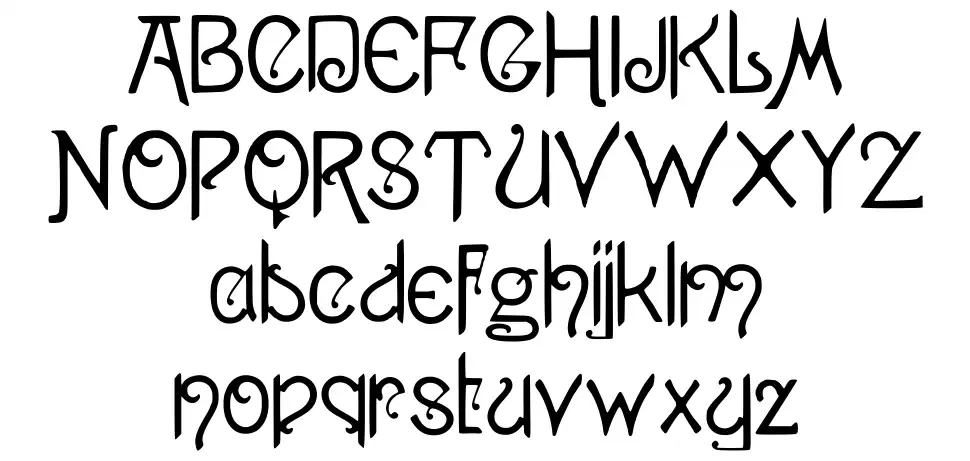 1886's Pansy Spécimens 1886's Pansyfont specimens