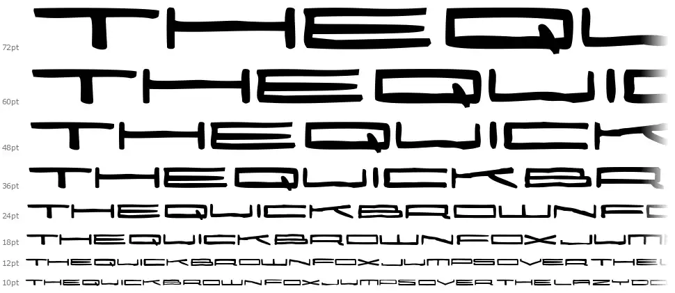 25000font waterfall