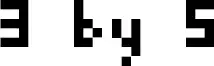 3 by 5