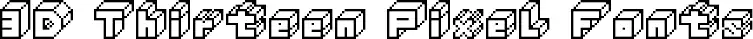 3D Thirteen Pixel Fonts