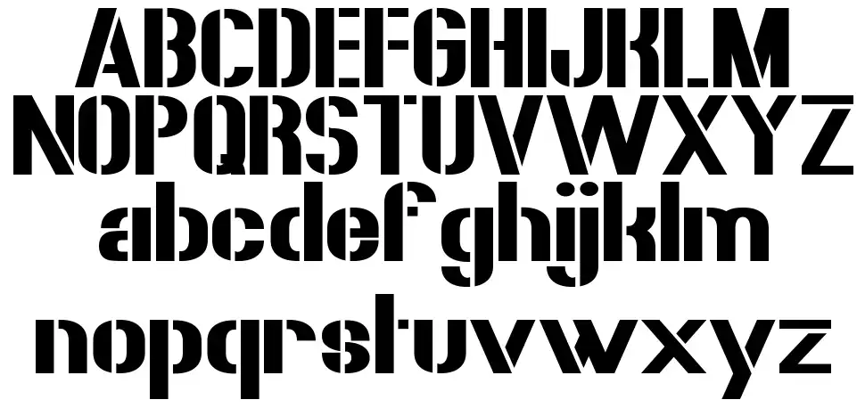 50 Blizzardsfont specimens