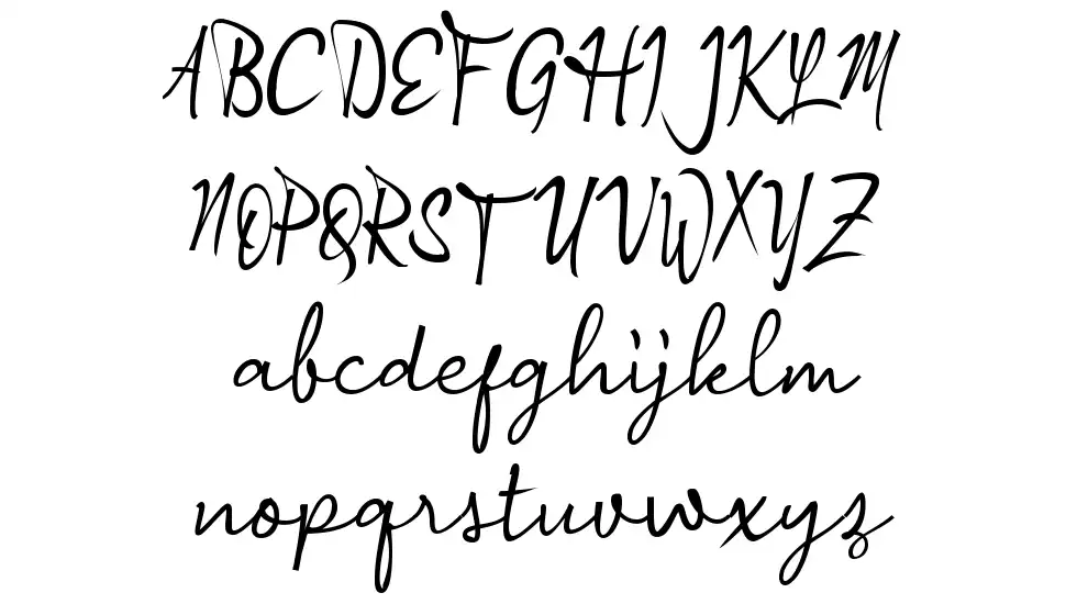 A Andragogyfont specimens