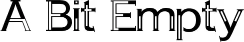 A Bit Empty