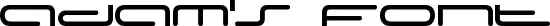 Adam's Font