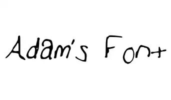 Adam's Font