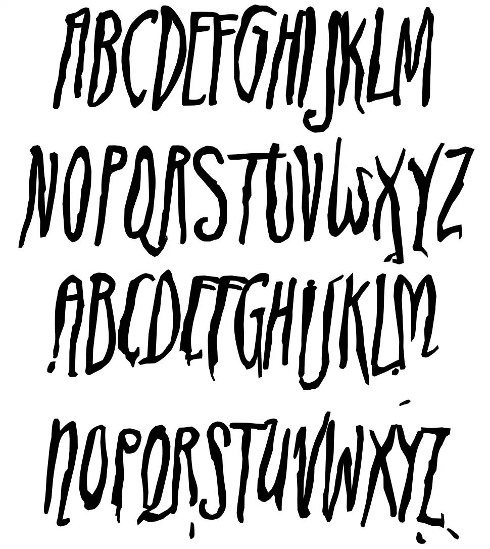 ADIstiLleRS Fontfont specimens
