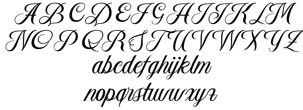 Aetrina Scriptfont specimens