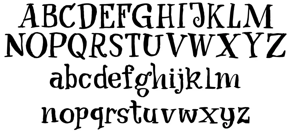 After Nightfallfont specimens