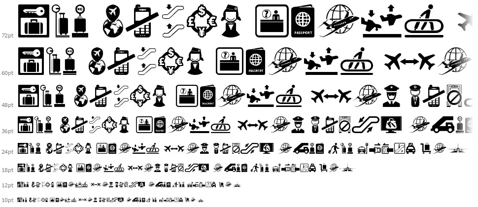 Airport Iconsfont waterfall