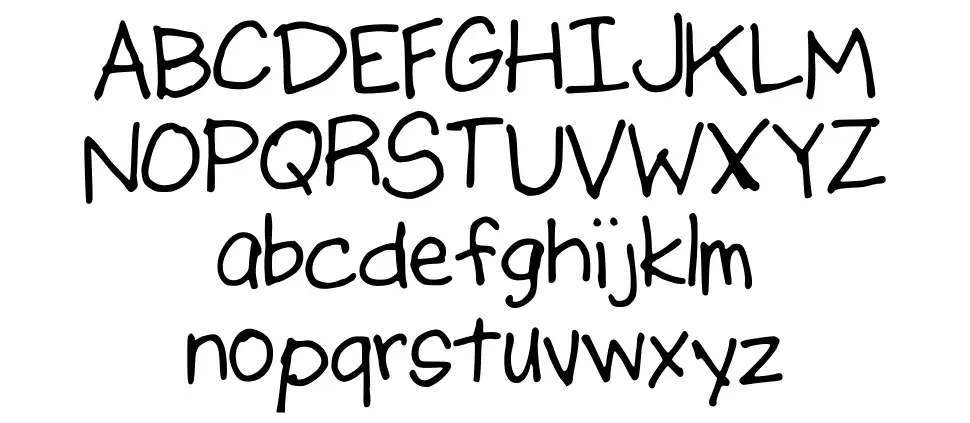 AJ Put Me Firstfont specimens