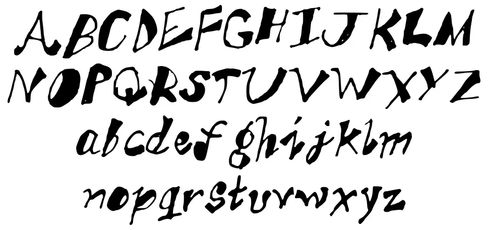 Aks funky trunkyfont specimens