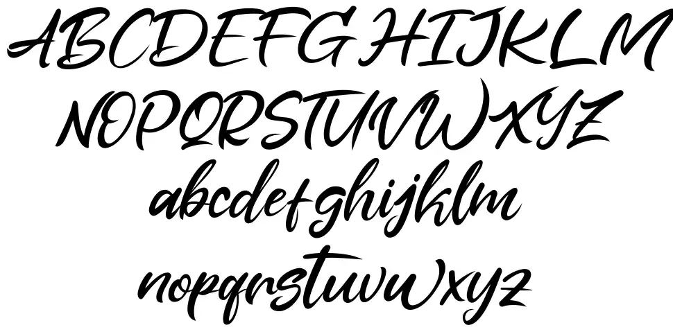 Alanskyfont specimens
