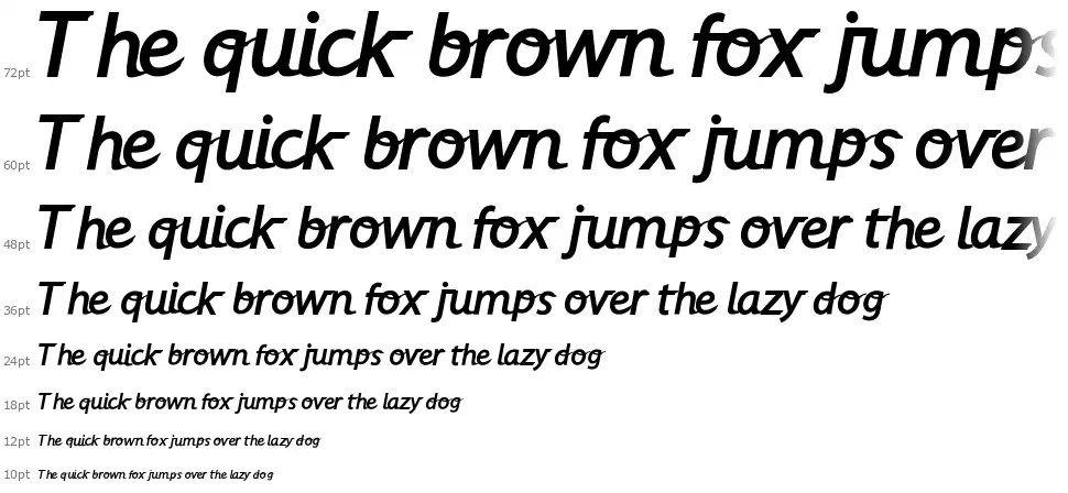 Alpha Crispfont waterfall