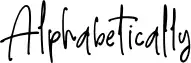Alphabetically