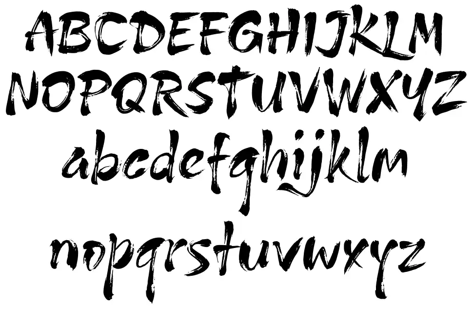 Amanojaku Spécimens Amanojakufont specimens