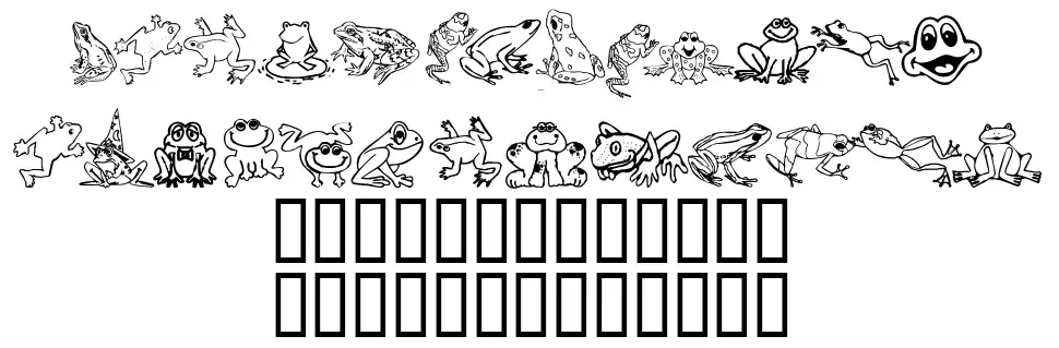 Amphibiafont specimens