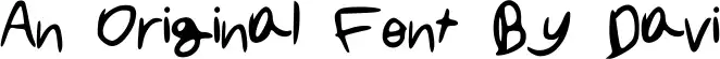 An Original Font By Davi