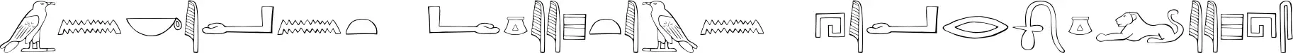 Ancient Egyptian Hieroglyphs