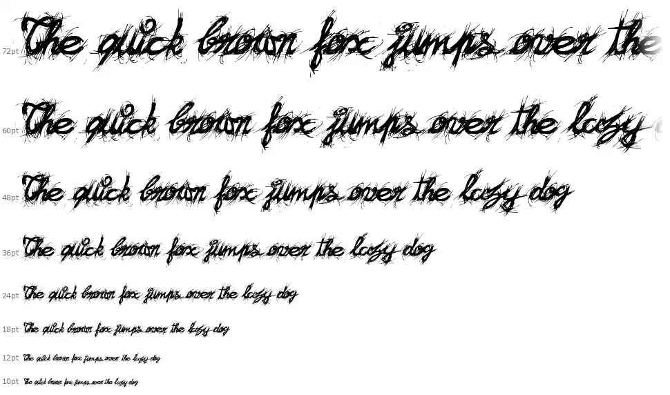&lt;El&Font! Brush&gt;font waterfall