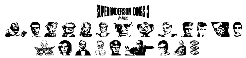 Anderson Dings 3font specimens