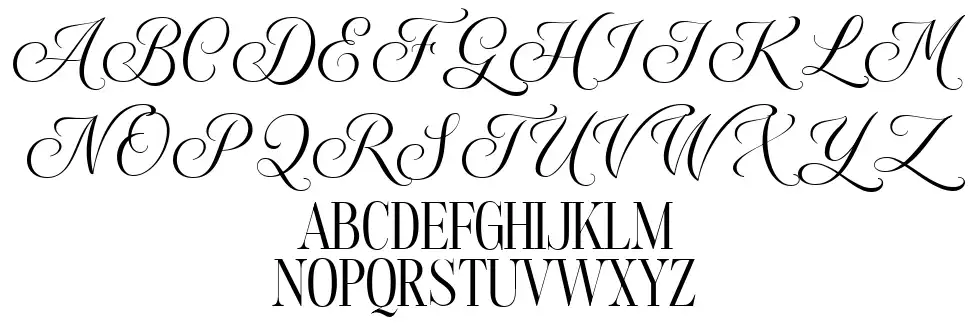 Androgyfont specimens