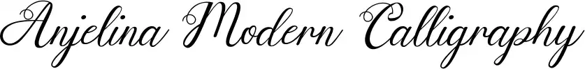 Anjelina Modern Calligraphy