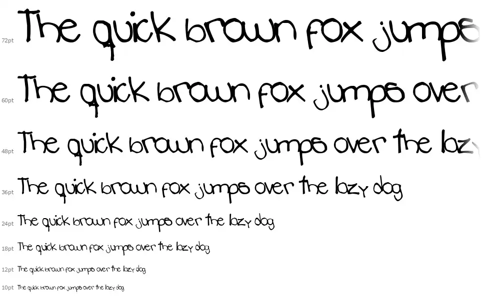 Annoyed Teenagerfont waterfall