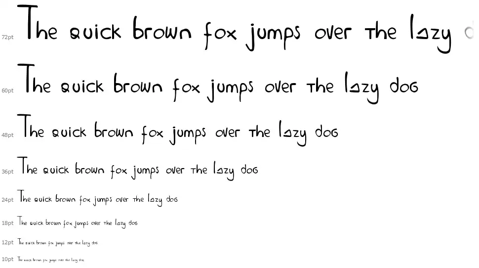 Antipirina Handscriptfont waterfall