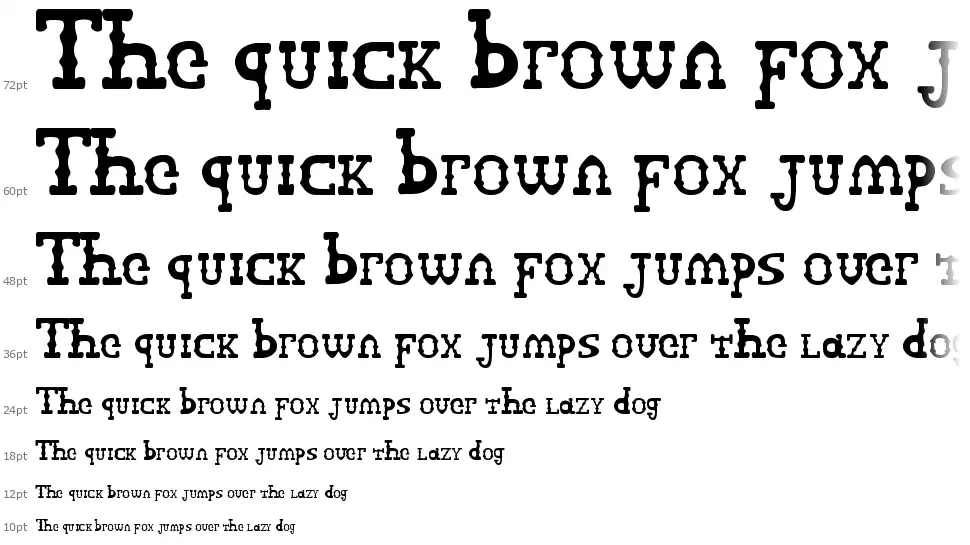 Arcutype SVfont waterfall