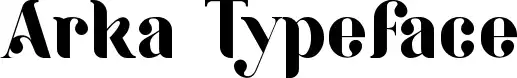Arka Typeface