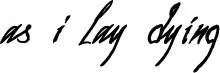 As I Lay Dying