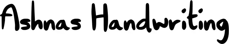 Ashnas Handwriting
