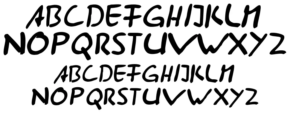 AST285font specimens