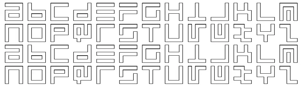 Atari 1font specimens
