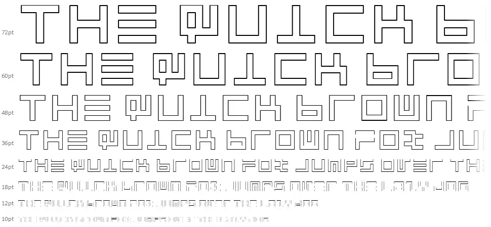 Atari 1font waterfall