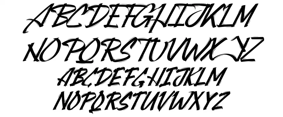 Attacktionfont specimens