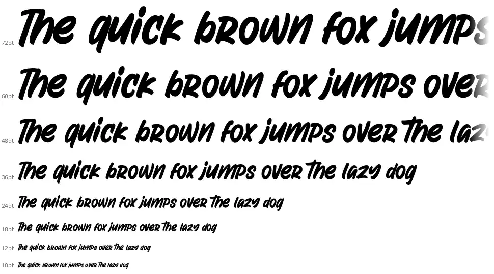 Attractype Rebornfont waterfall