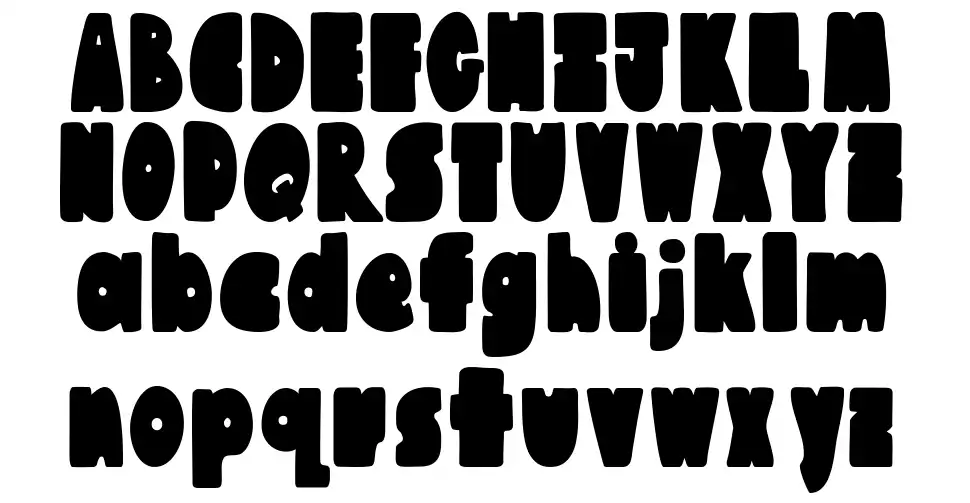 Austie Bost Chunkiliciousfont specimens