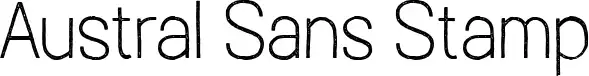 Austral Sans Stamp