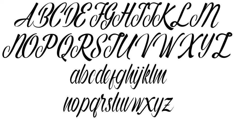 Autumn Flowerfont specimens
