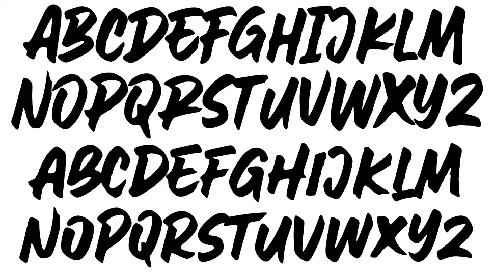 Awesome Journeyfont specimens