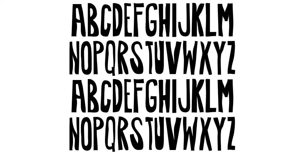 Awkwardfont specimens