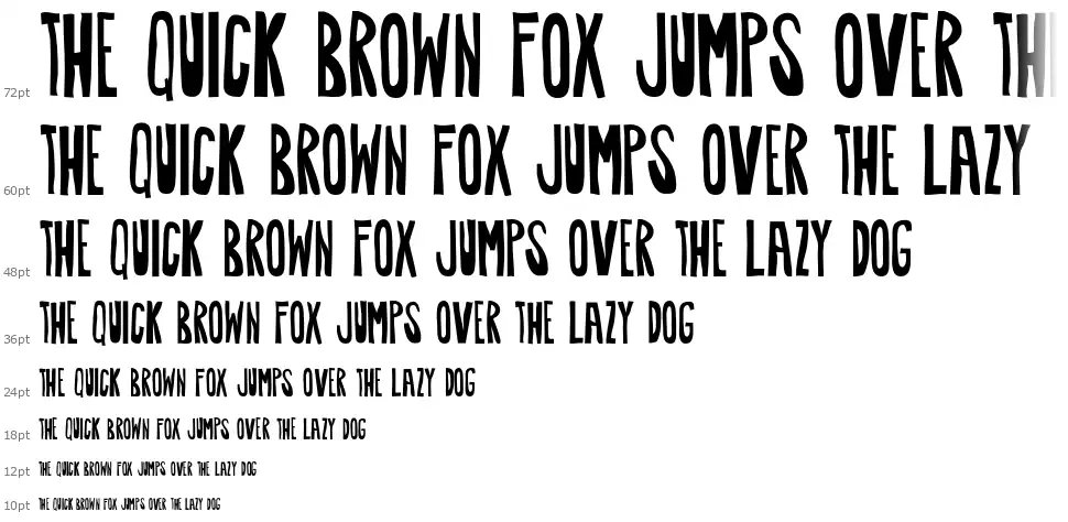 Awkwardfont waterfall