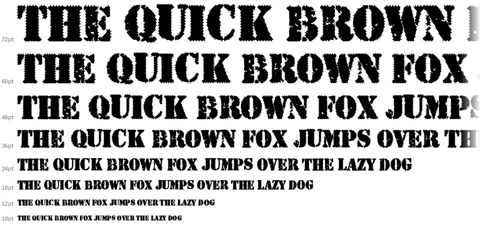 B-Teamfont waterfall